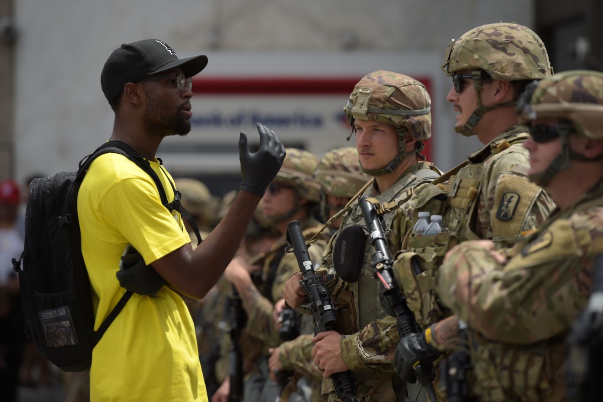 US protests latest: activists sense turning point, National Guard will ...