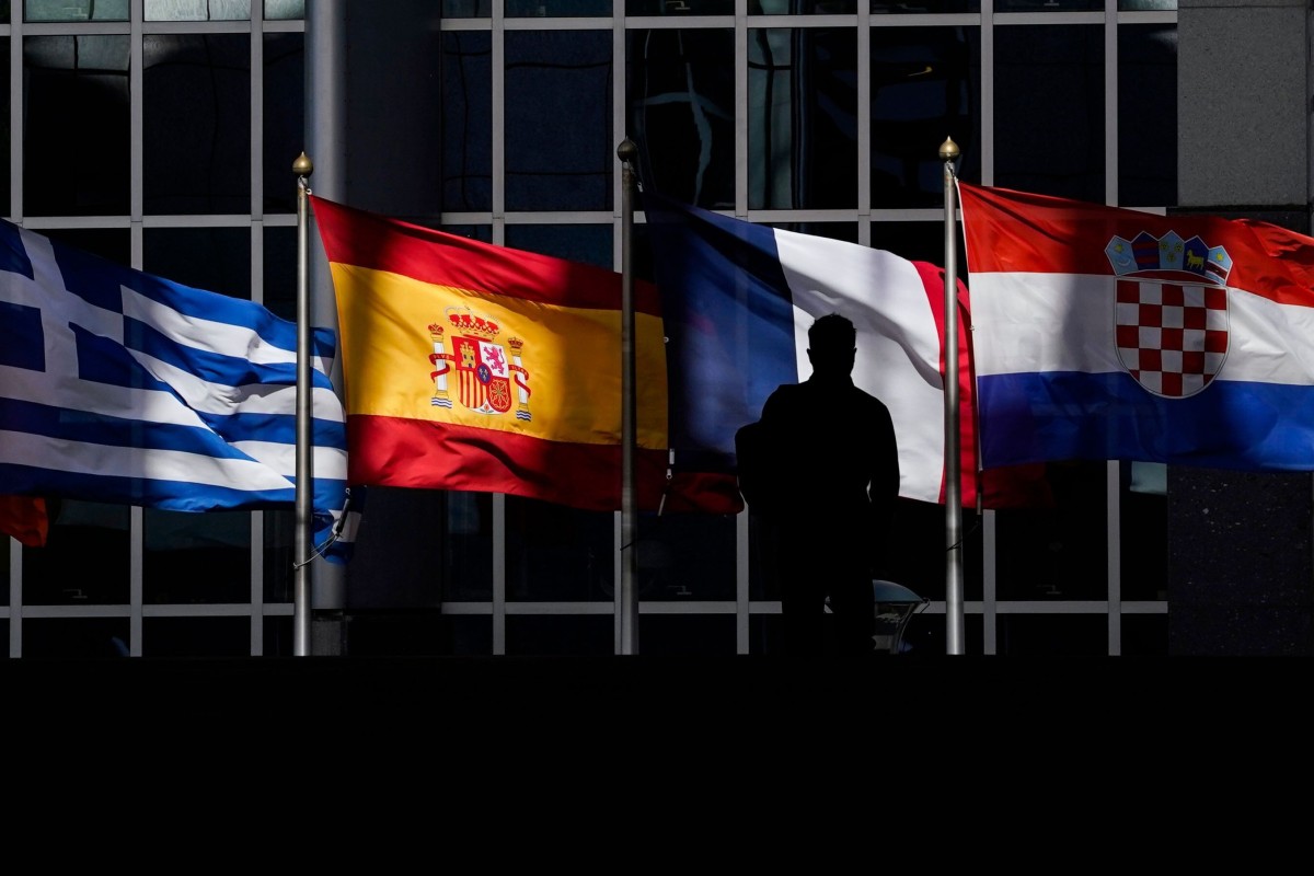 The European Parliament, in Brussels, Belgium. The parliament is working on a resolution calling for the European Union to take China to court over its moves on Hong Kong. Photo: AFP