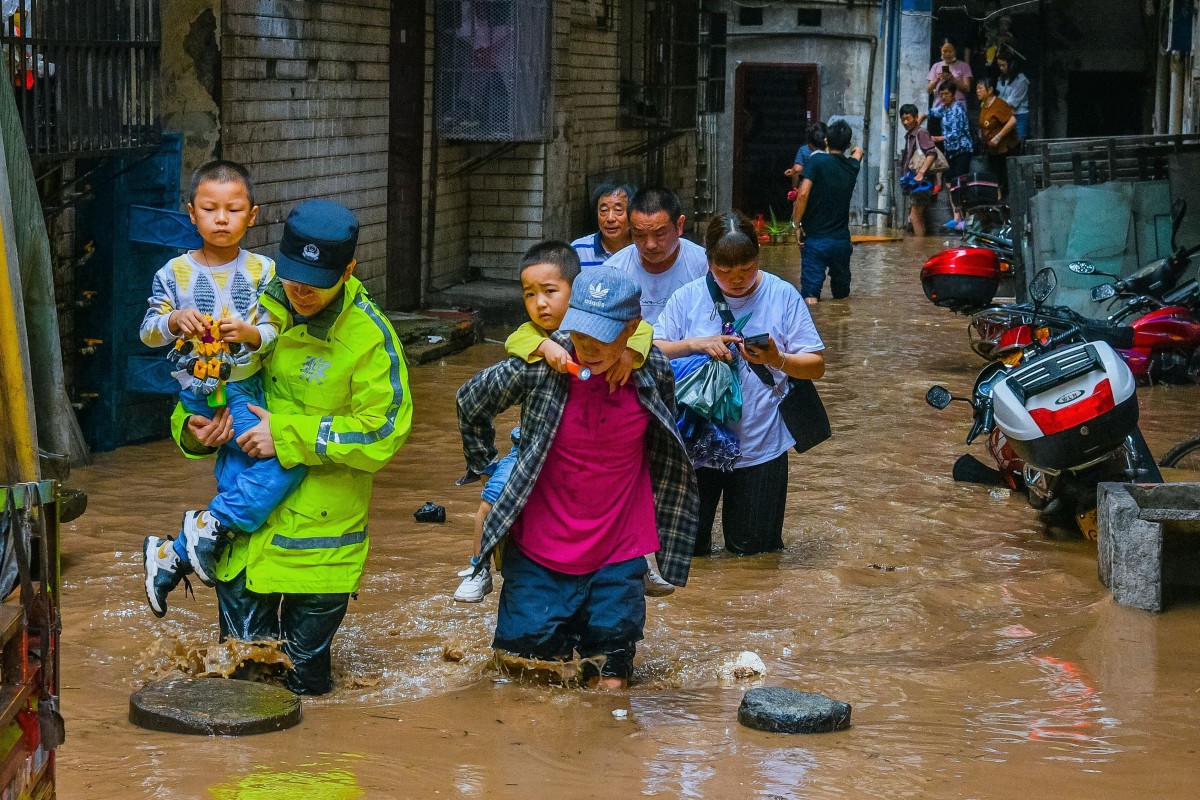 Severe flooding in southern China contributed to the drastic fall in tourism during this year’s three-day Dragon Boat Festival holiday. Photo: VCG