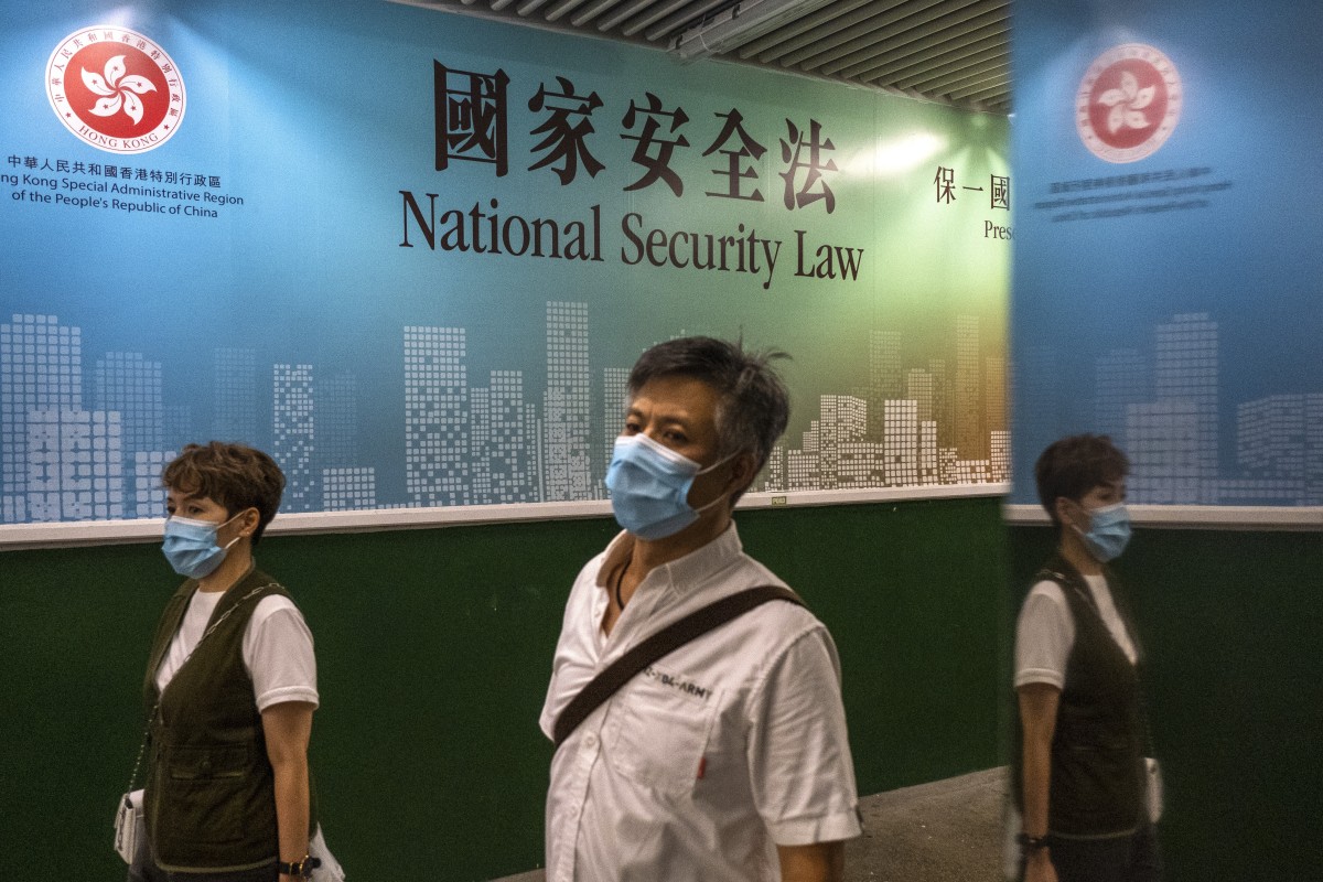 Hong Kong adopted the national security law on Tuesday, with protetests taking place in the city the following day. Photo: Sun Yeung