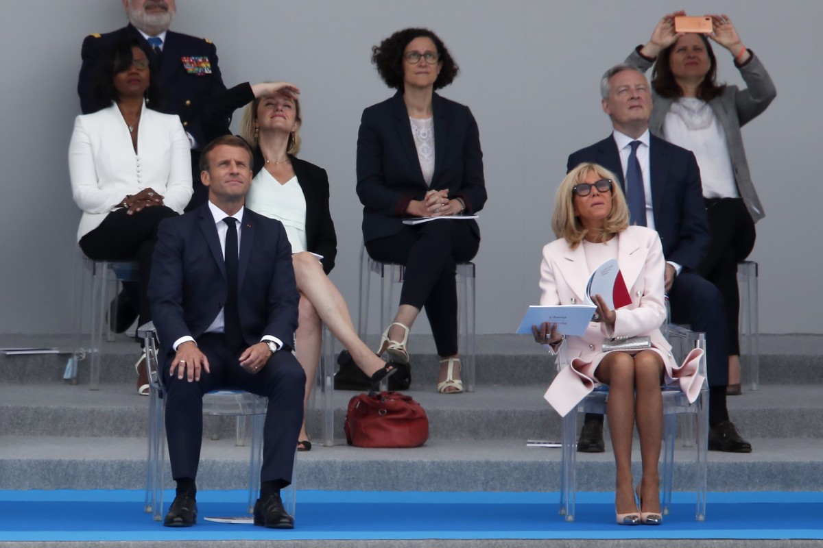 Security Scare As Protesters Surround France S Macron Wife At Paris Garden South China Morning Post