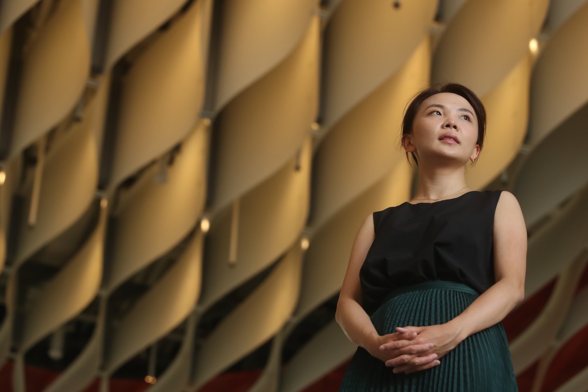 Eureka Chu, an architect at Ronald Lu & Partners, at the Xiqu Centre in the West Kowloon Cultural District. Photo: Edmond So