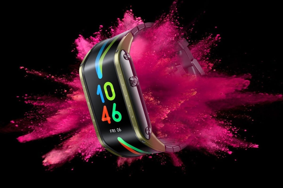 Nubia has a new futuristic smartwatch with a curved display that wraps around your wrist. Image: Nubia Technology