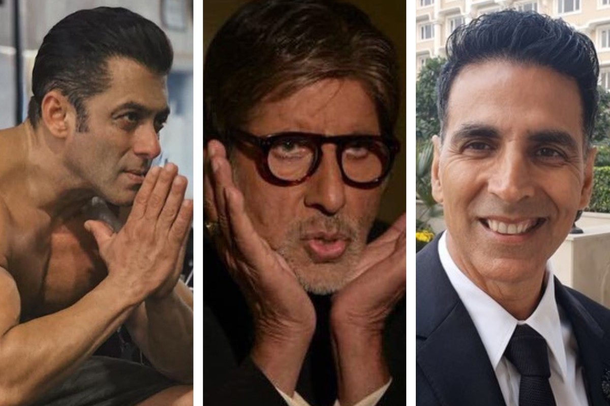 Why Amitabh Bachchan Akshay Kumar And Shah Rukh Aamir And Salman Khan Are Bollywood S Unbeatable 5 South China Morning Post Salman khan, pragya jaiswal & mahesh manjrekar spotted at bandra. why amitabh bachchan akshay kumar and