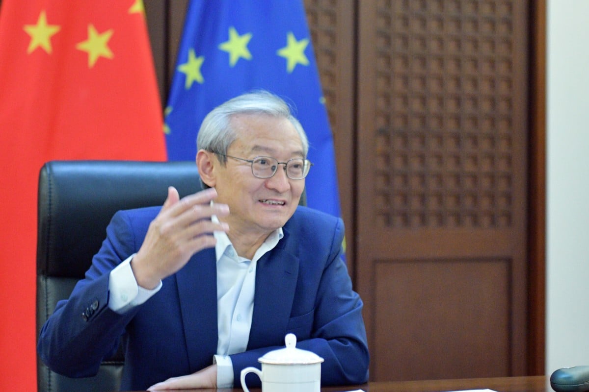 China’s envoy to the EU Zhang Ming said the two sides “should make the right choice between opening doors and shutting doors”. Photo: Handout