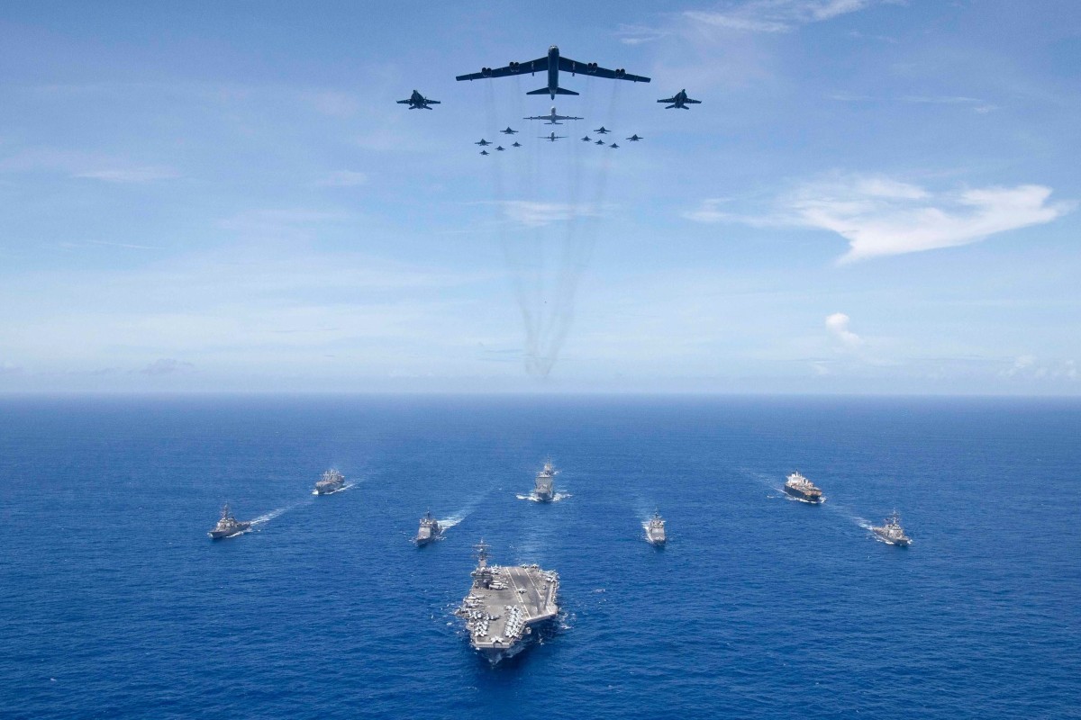 USS Ronald Reagan leads an American carrier strike group. Photo: US Navy