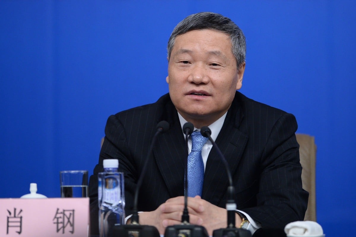 Xiao Gang, former president of China Securities Regulatory Commission, is now a senior researcher with the government-backed think tank China Finance 40 Forum. Photo: Xinhua