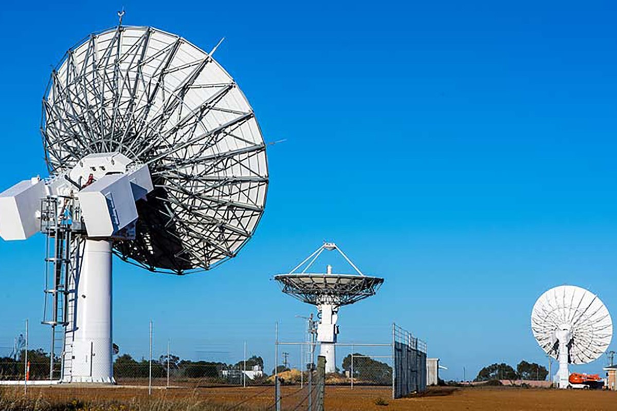 Yatharagga Satellite Station in Australia. China last used the station in June 2013 to support the three-person Shenzhou 10 mission. Photo: Swedish Space Corporation (SSC)