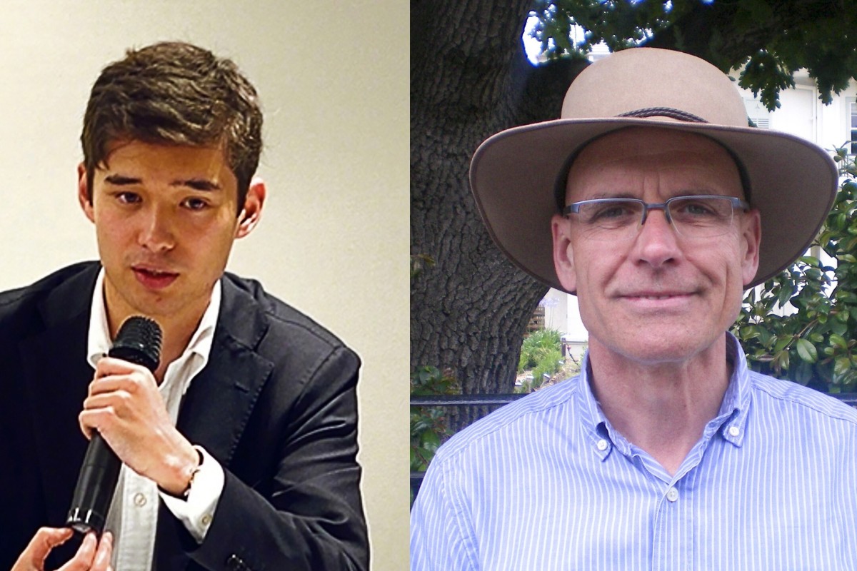 Australians Alex Joske (left) and Clive Hamilton have learned through a Chinese state media report that they are not welcome in China. Photo: Vision Times Media Australia