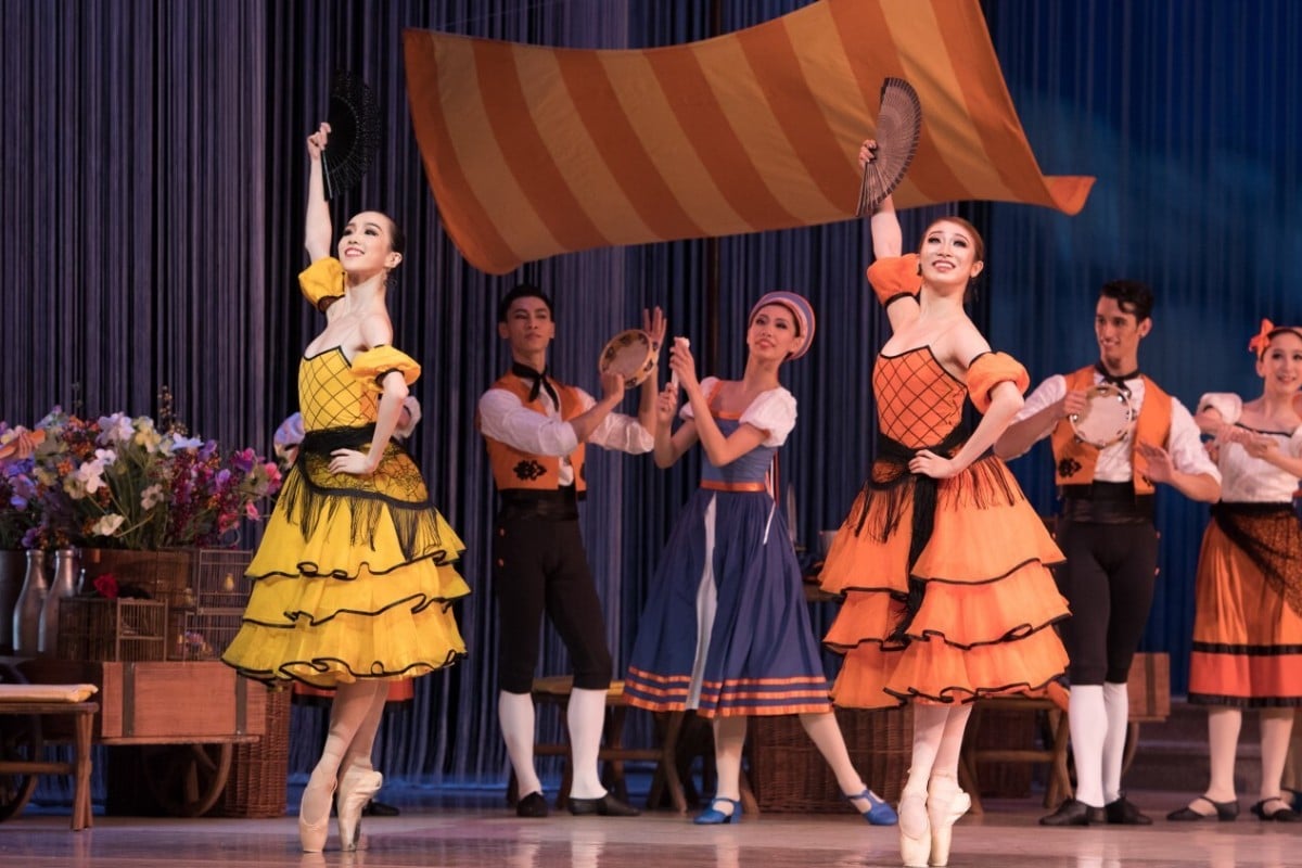 Hong Kong Ballet dancers Chen Zhiyao (left) and Yang Ruiqi in Don Quixote, one of the live performances that are finally returning to the Hong Kong arts scene. Photo: Conrad Dy-Liacco