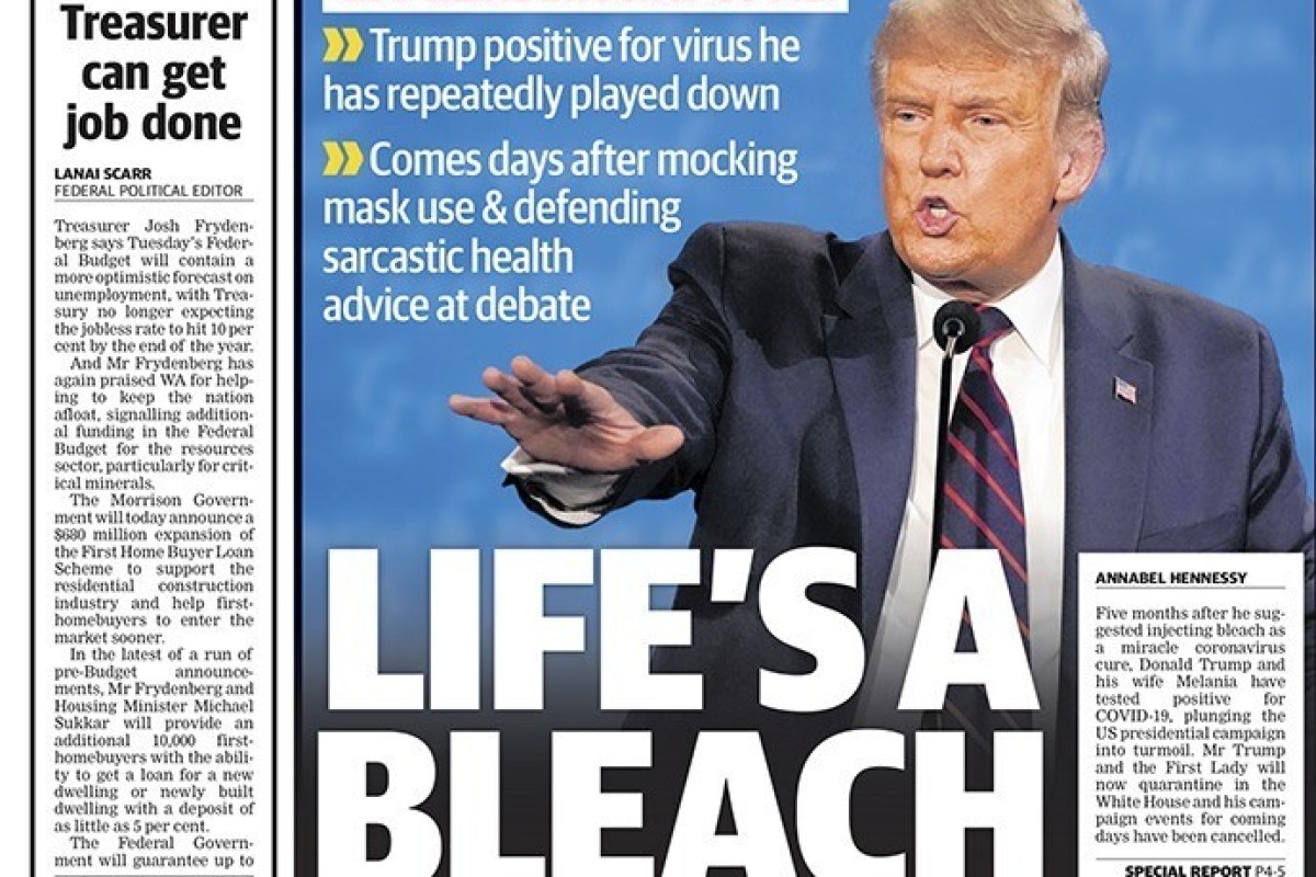Trump S Covid 19 Diagnosis Sparks Worries In Asia And The Headline Life S A Bleach South China Morning Post