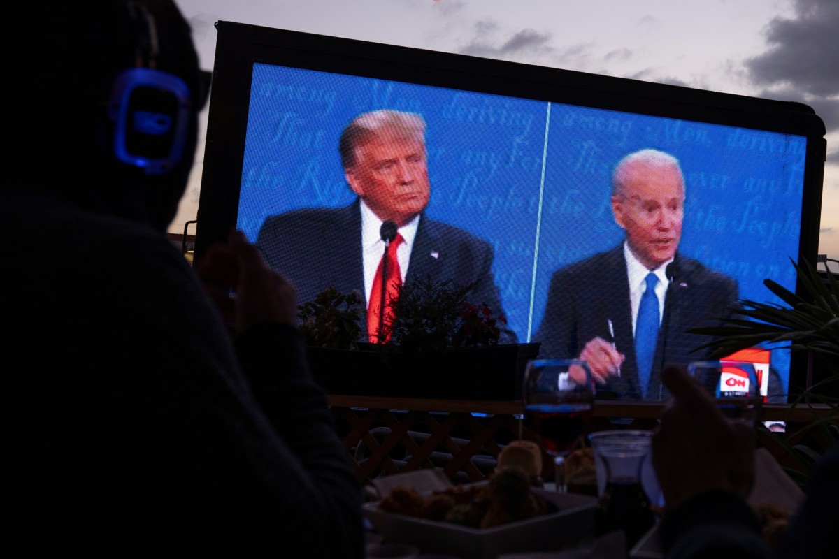 US President Donald Trump and Democratic challenger Joe Biden face off in the final election debate. Photo: Reuters