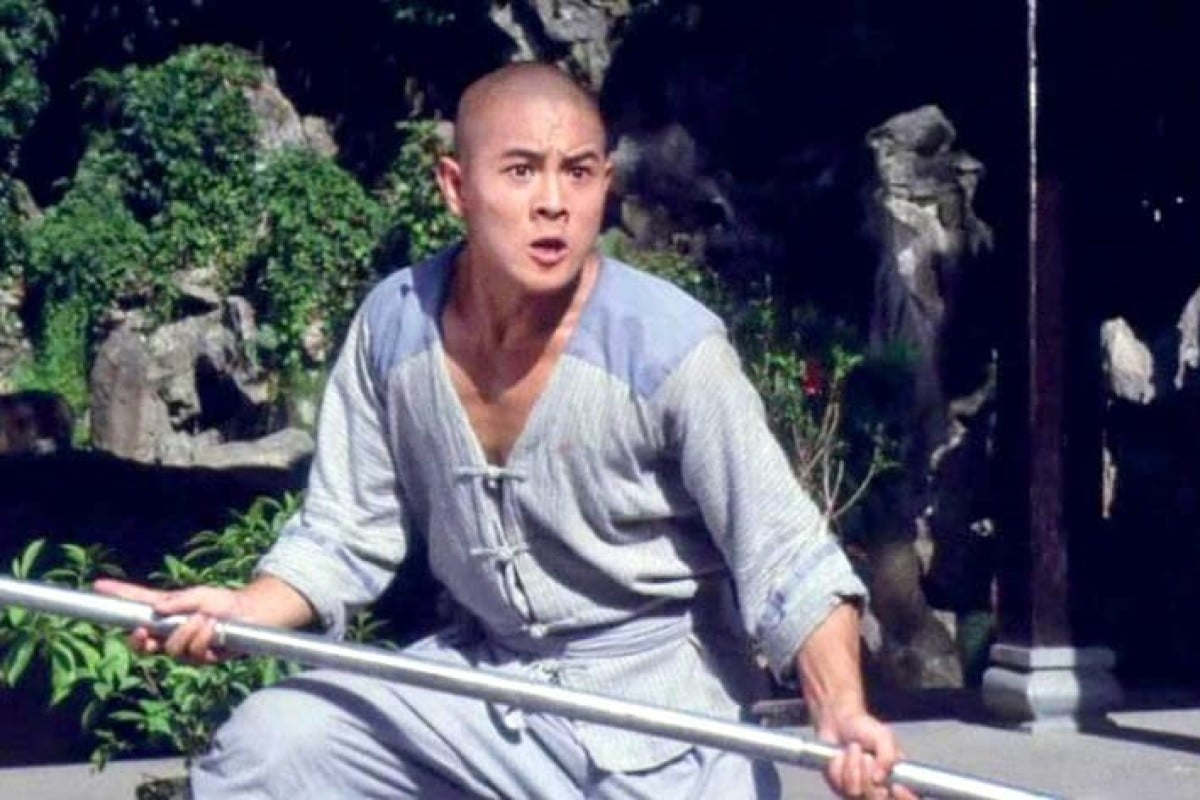 How wushu made it into Hong Kong movies: Jet Li in a still from Kids from Shaolin (1984).