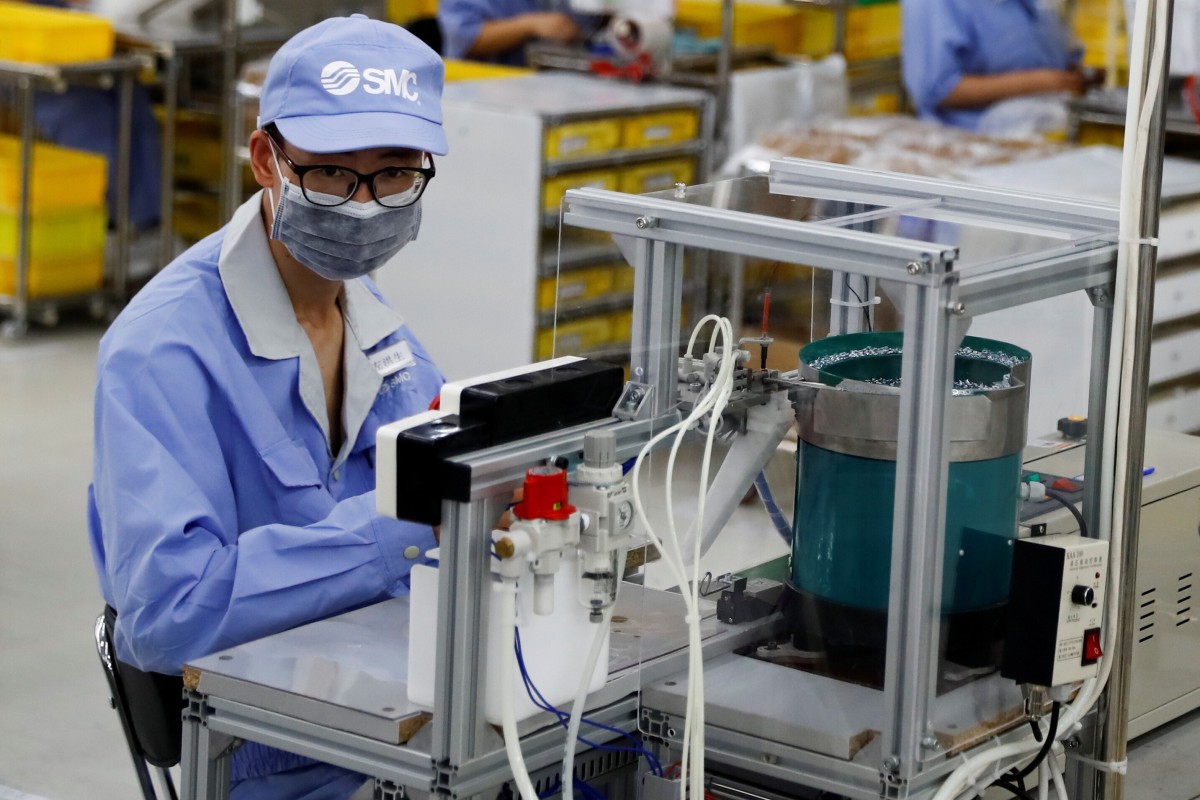 China S January Factory Activity Expanded At Slowest Pace In Seven Months South China Morning Post<script async src=