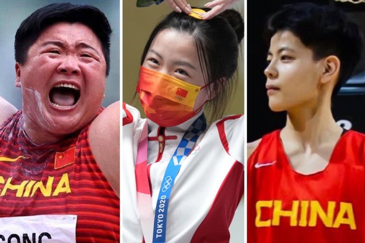Gong Lijiao (left) is part of a Chinese women Olympics team that is winning plaudits for its diversity. Photo: Handout