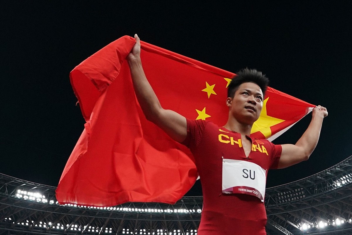 China’s Su Bingtian after the men’s 100m final at the Tokyo Olympics. Photo: Xinhua