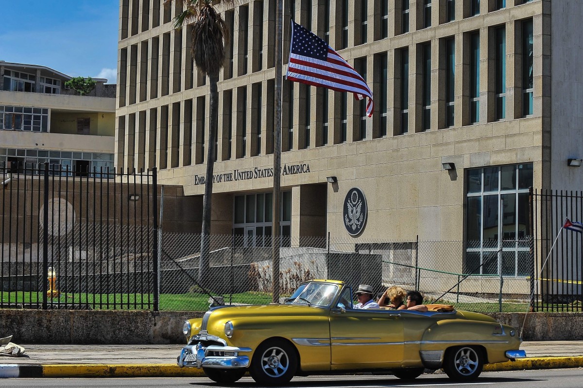 The US embassy in Havana, Cuba. Photo: AFP
