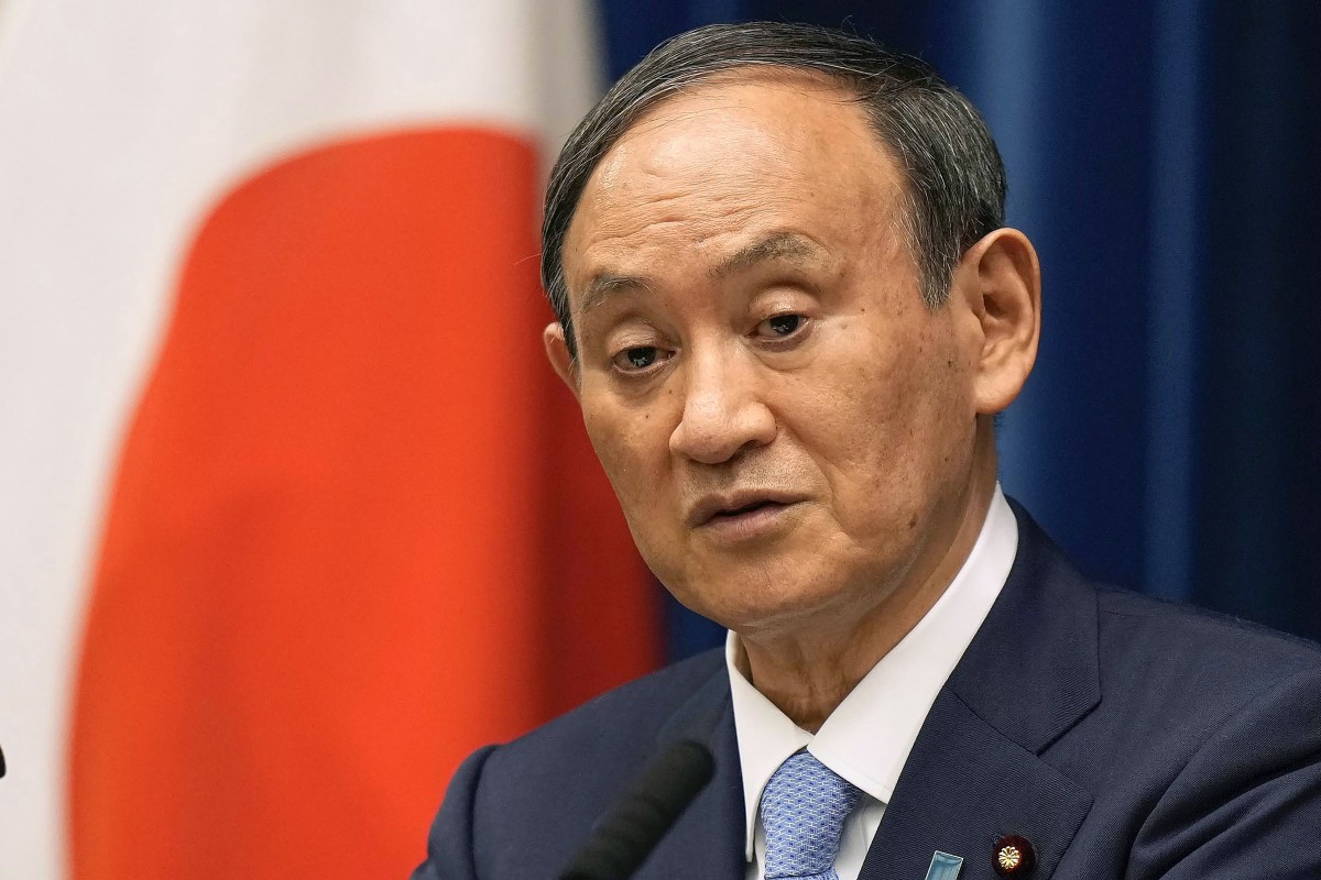 Japanese Prime Minister Yoshihide Suga has announced he will resign after a year in the job. Photo: AP