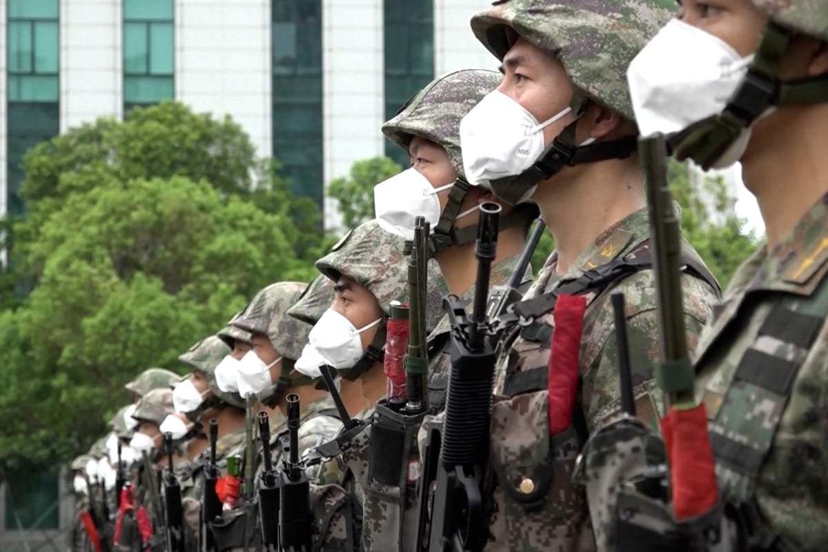 Changing of the guard at Hong Kong and Macau PLA garrisons 