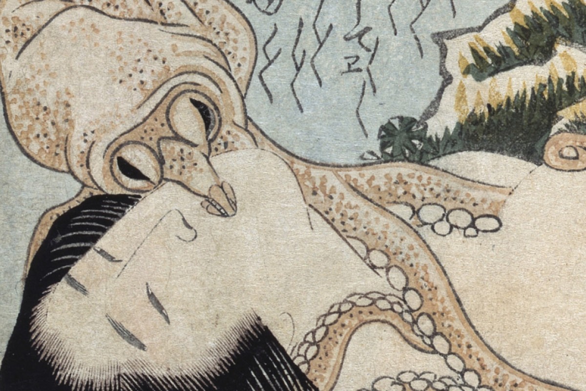 japanese woman octopus painting
