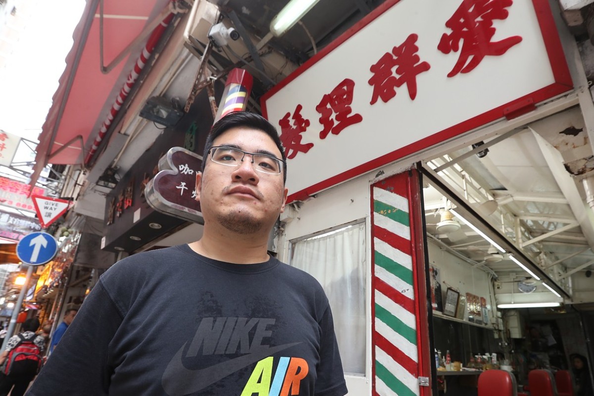 Self taught barber in Hong Kong has problem with his roots the