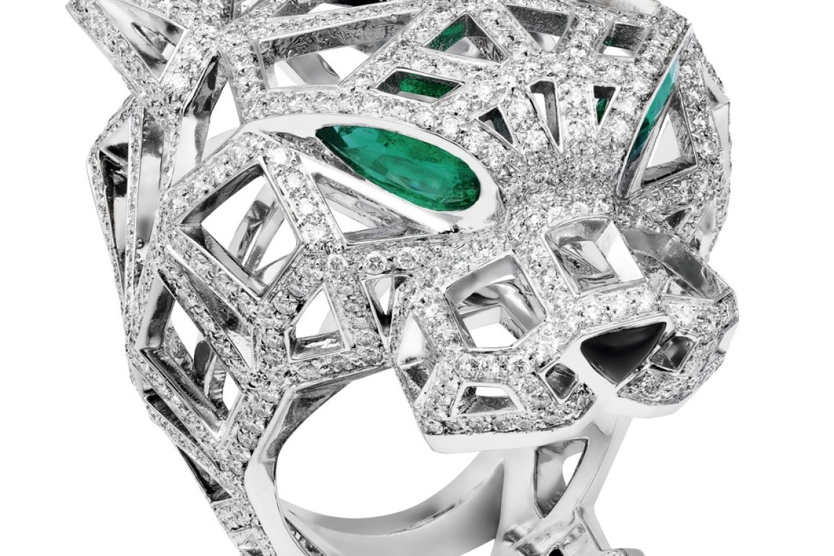 Gems en Vogue 4.06ctw Multi Color Sapphire & Chrome Diopside Panther Ring -  ShopHQ.com