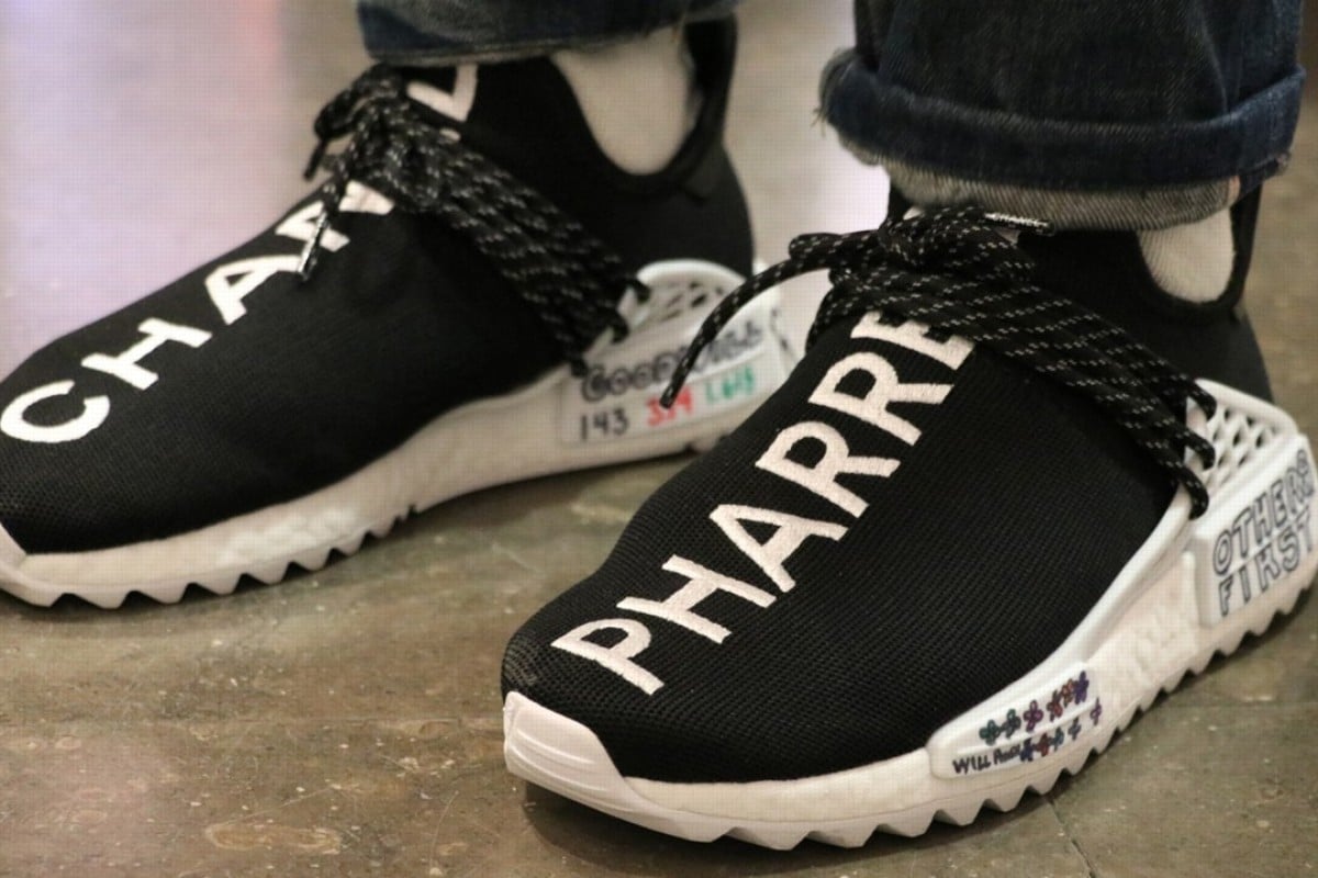 On feet Chanel x adidas Originals Pharrell Williams Hu NMD South China Morning Post