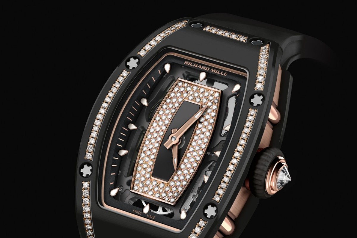 Montre richard mille diamond hot sale