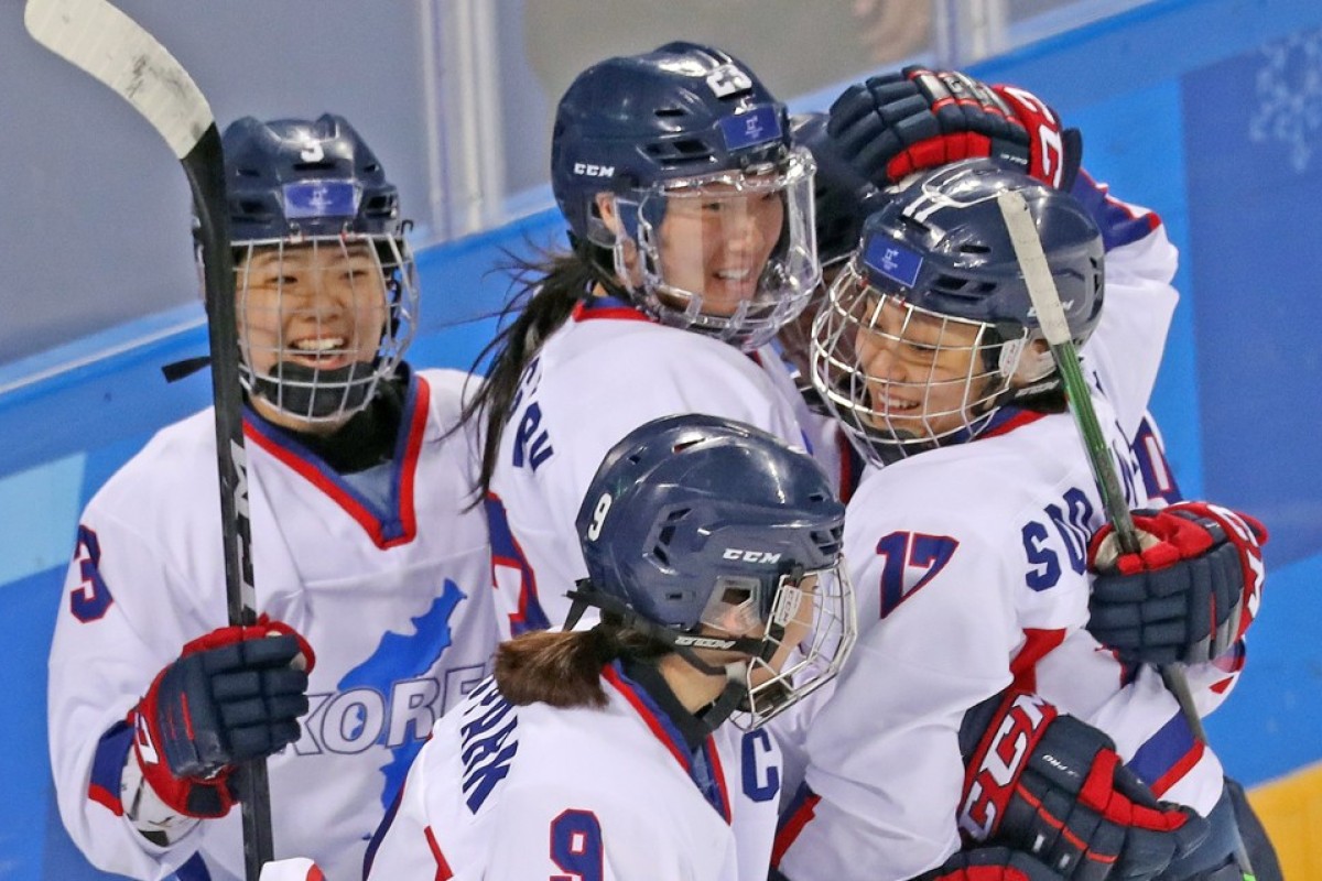 Unified Korean women's ice hockey team debuts at Olympics to