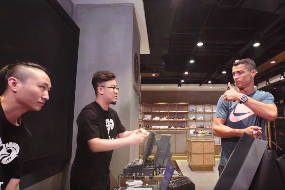 ronaldo sneaker shopping