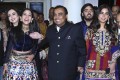 Mukesh Ambani (centre), his wife Nita Ambani (back left), daughter Isha Ambani (right), son Anant Ambani and Radhika Merchant (front left), arrive on November 30 for the wedding of Bollywood actress Priyanka Chopra and singer Nick Jonas in Jodhpur, India. Photo: AP