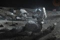 An illustration depicting Artemis astronauts on the moon. Photo: Nasa via AP An illustration depicting Artemis astronauts on the moon. Photo: Nasa via AP
