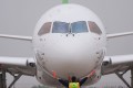 China’s home-grown C919 passenger jet after landing at Pudong International Airport in Shanghai. Photo: AFP