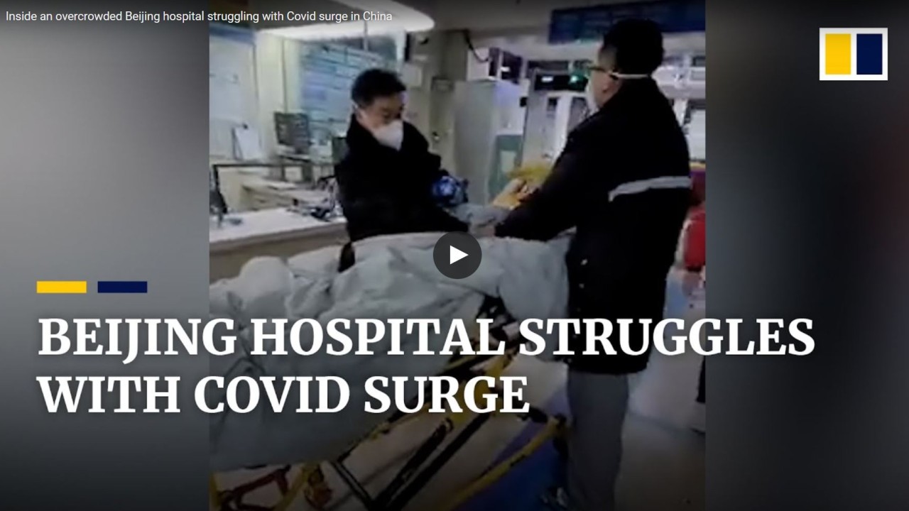 Video: Çin'deki Covid artışıyla mücadele eden aşırı kalabalık bir Pekin hastanesinin içinde