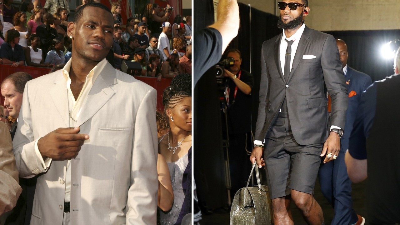 从 2003 年 NBA 选秀之夜的勒布朗·詹姆斯到大卫·贝克汉姆和刘易斯·汉密尔顿，运动员时尚的影响力如何随着社交媒体而演变