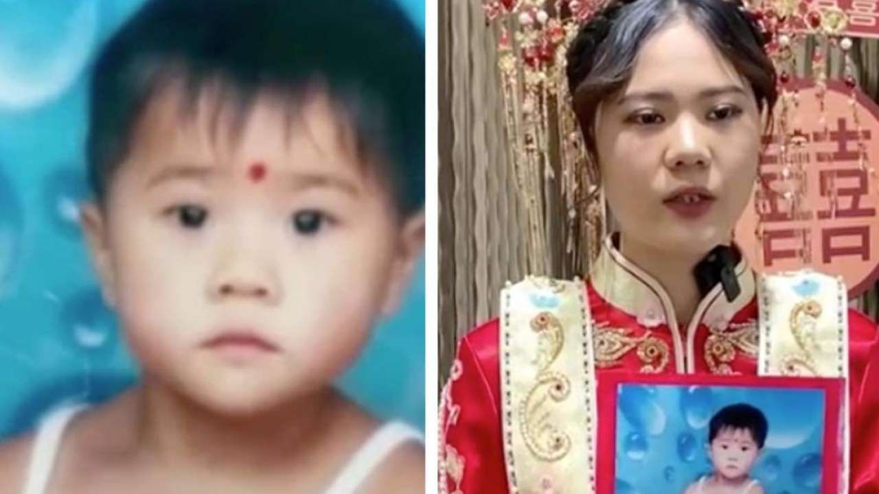 150 ABD Dolarına satılan Çinli çocuk kaçakçılığı kurbanı, nikahlarından önce biyolojik anne babasını bulmak için gelinlik videosu yayınladı