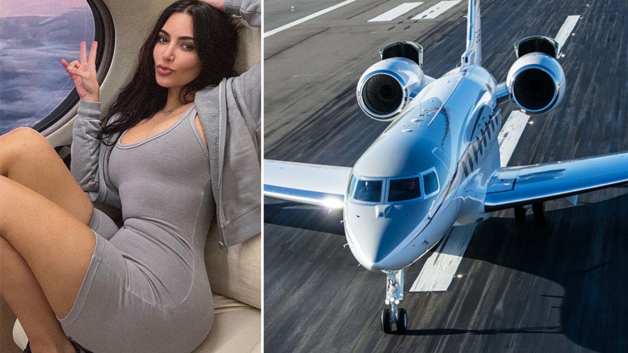 Inside Kim Kardashian’s US$150 million private jet, aka Kim Air: the cashmere-clad Gulfstream plane seats 18 and is pricier than even Jeff Bezos and Elon Musk’s rides