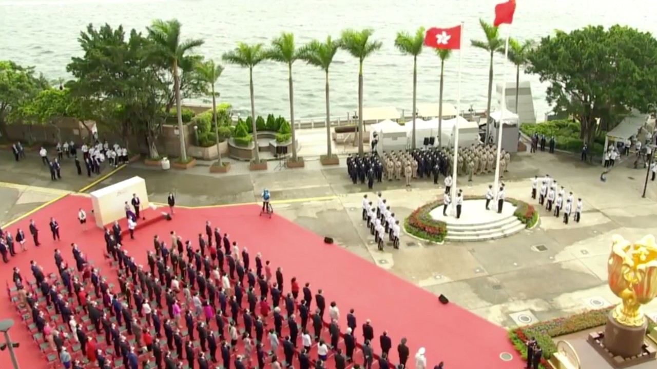 Hong Kong’s former, incoming leaders attend July 1 flag-raising ceremony, Xi Jinping to oversee swearing-in of John Lee