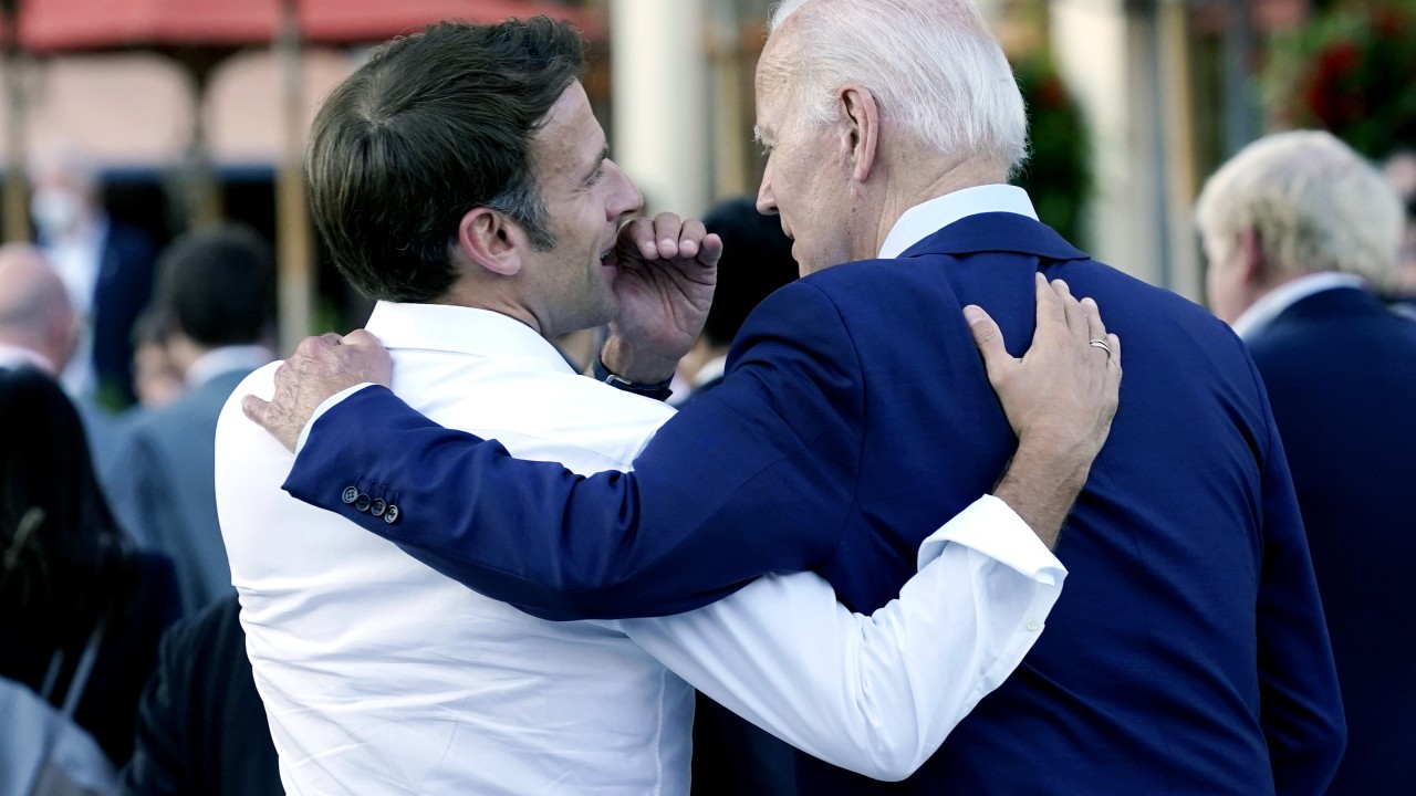 Fransa Cumhurbaşkanı Macron, Biden'ın ev sahipliğinde ilk resmi ziyaret için ABD'de
