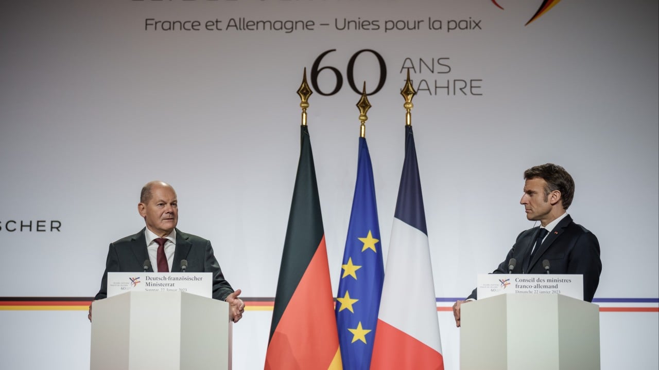 Emmanuel Macron and Olaf Scholz seek to relaunch ties despite Ukraine strains