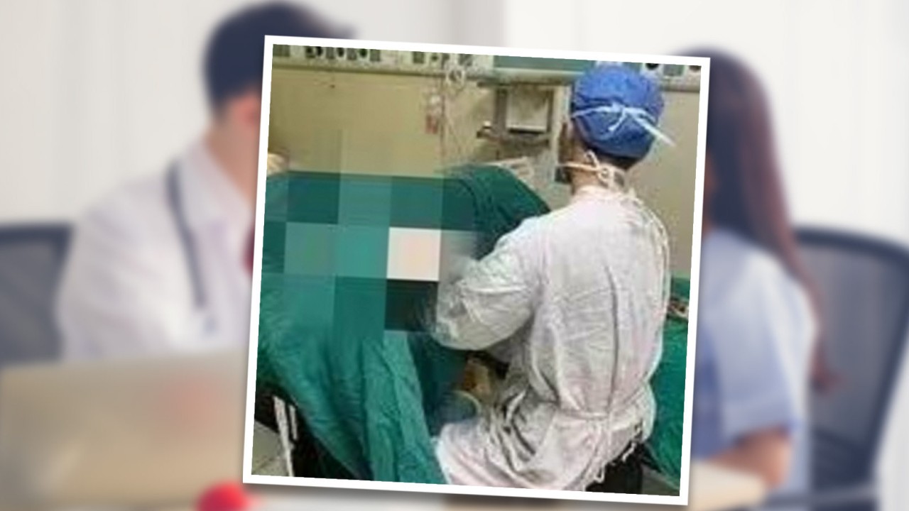 Doctor suspended for posting photo online of him examining female patient's genitalia, shocking millions on Chinese social media