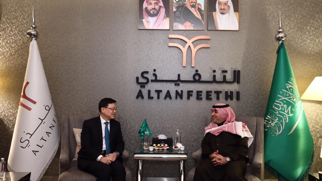 Hong Kong leader John Lee reveals plans to lure oil giant Aramco to invest and list in city as he arrives in Saudi Arabia for week-long Middle East trip