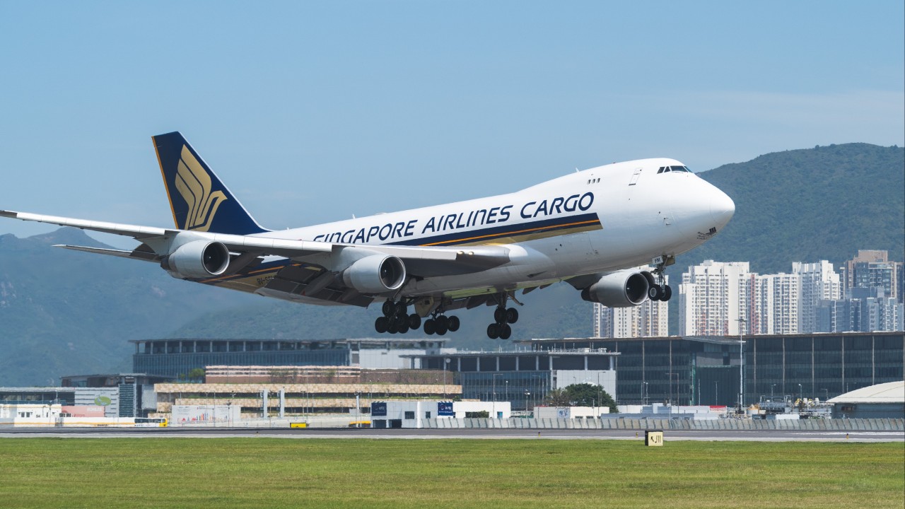 Singapore Airlines cargo flight makes emergency landing in Hong Kong after plane’s fire alarm system triggered
