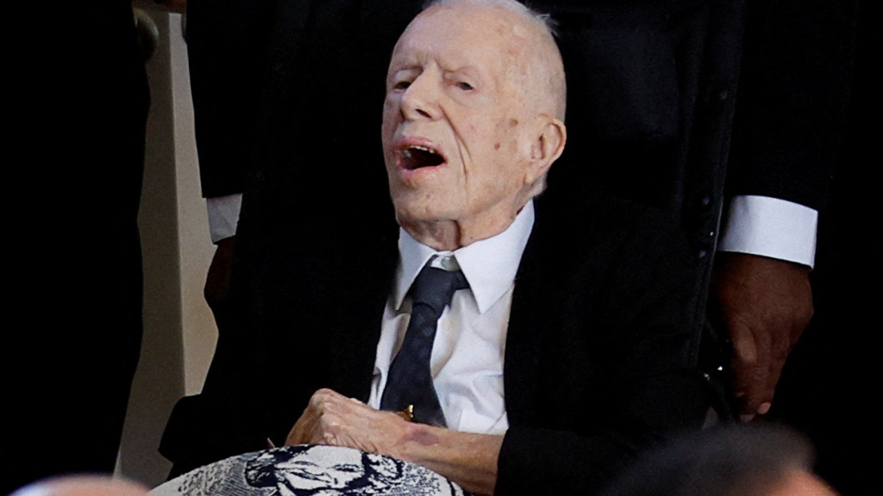 Jimmy Carter, 99, joins US presidents at wife Rosalynn’s memorial