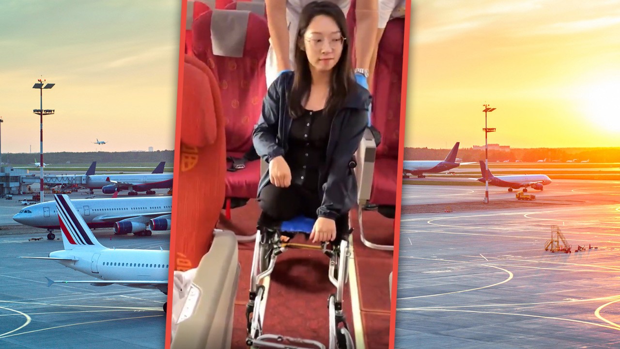 Woman without legs banned from boarding China plane as airline forbids people in wheelchairs with no companion from travel, triggering public outrage