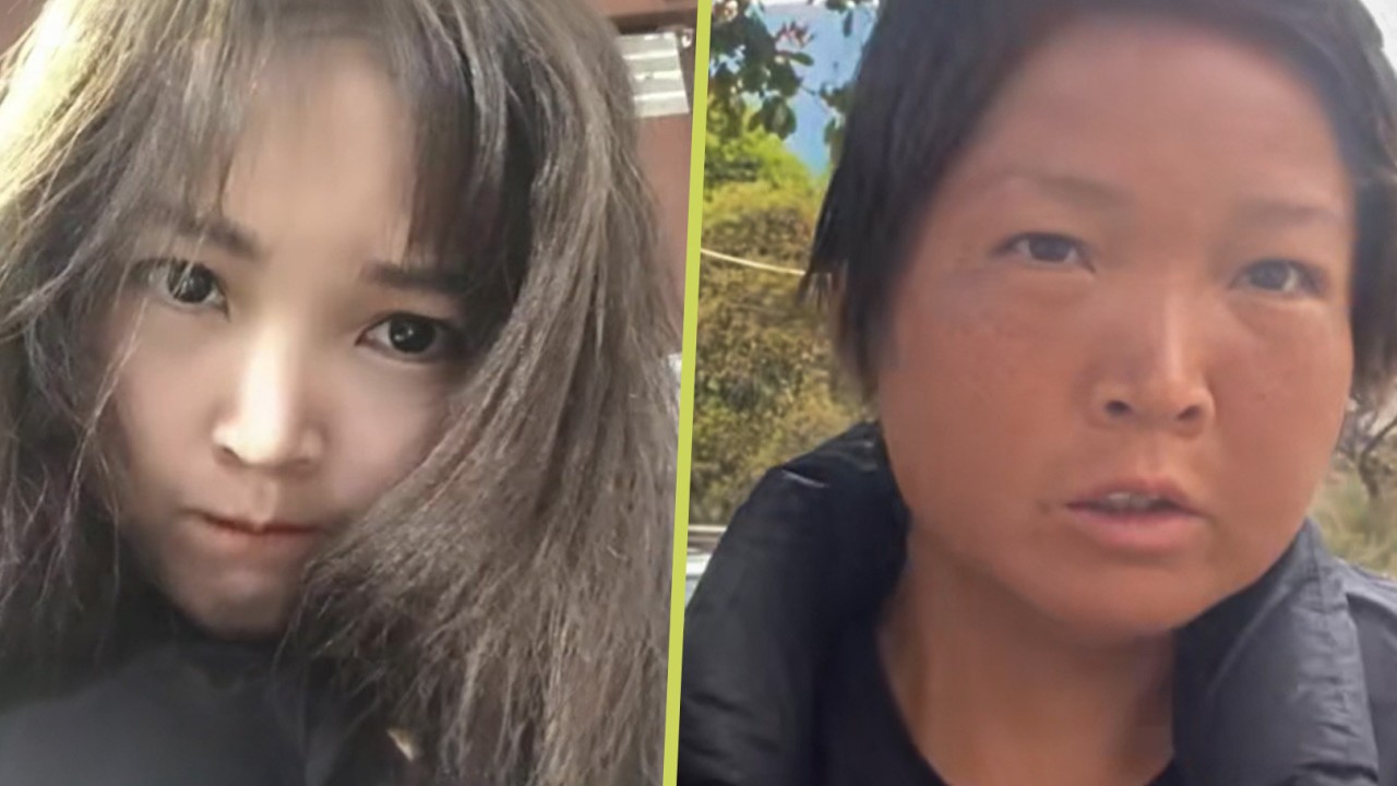 China social media stunned by weather-beaten woman, 28, who looks decades older after long hikes but has ‘no appearance anxiety’