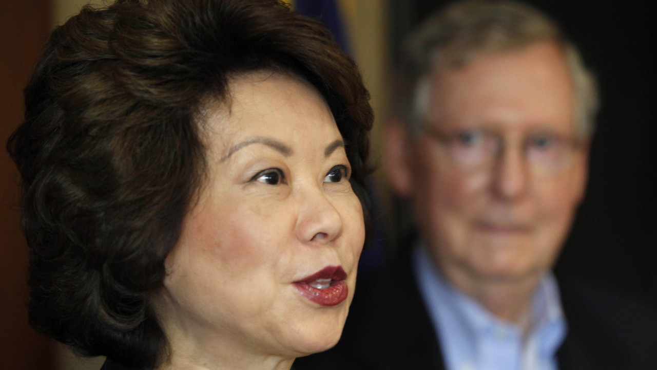 Meet Elaine Chao, Mitch McConnell’s wife: the US Senate’s longest-serving leader is about to retire, but his partner is a political powerhouse too – from Donald Trump beef to working under George W. Bush