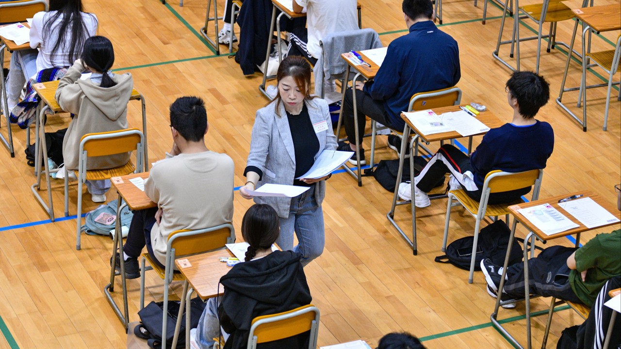 More than 45,000 Hong Kong students sit inaugural university entrance exam for citizen and social development subject