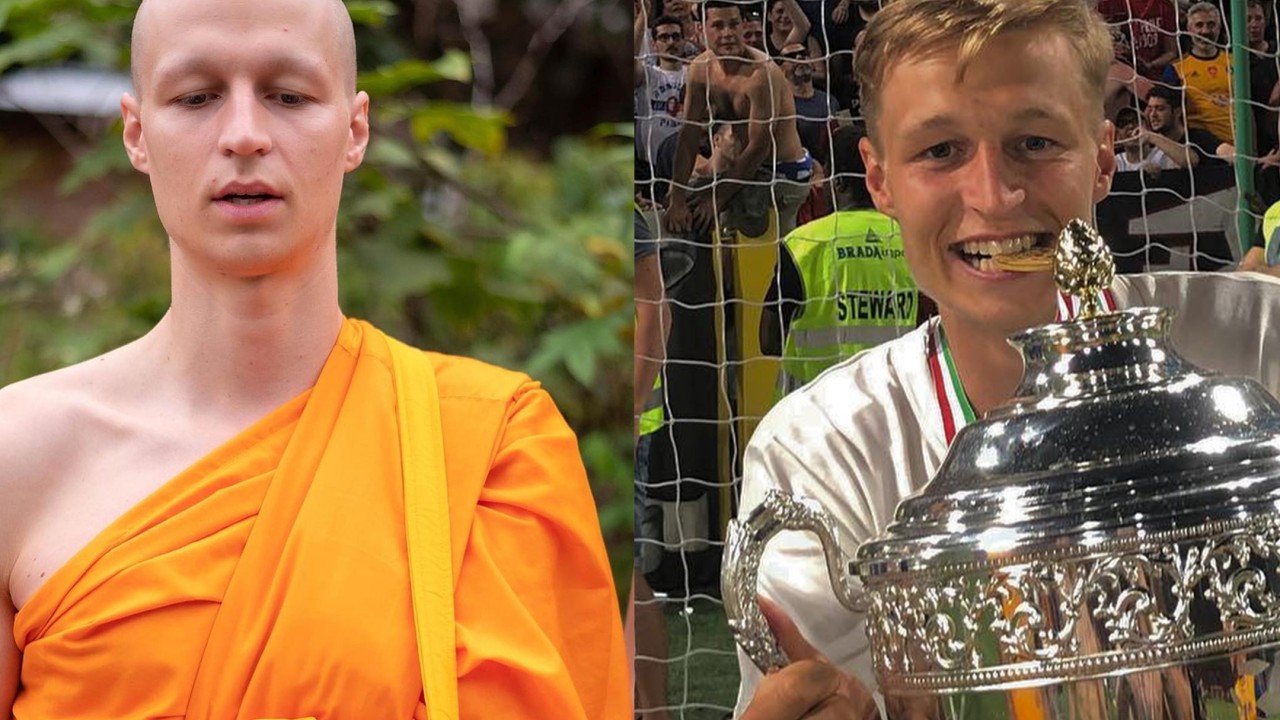 From footballer to Buddhist monk: Swedish ex-player’s incredible transformation detailed on his Instagram page