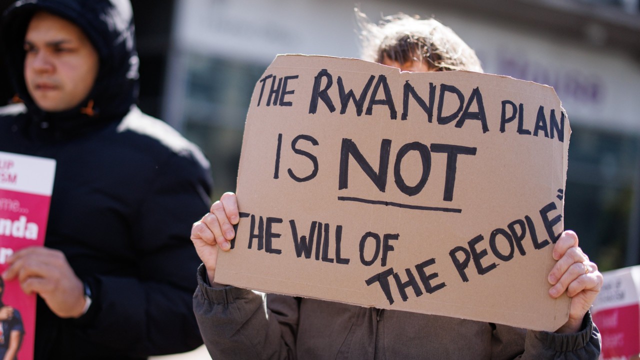 Human rights group begins legal action over UK’s Rwanda migrant policy, before PM Sunak can launch plan